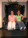 Crystal & Chelsea in the Big Chair